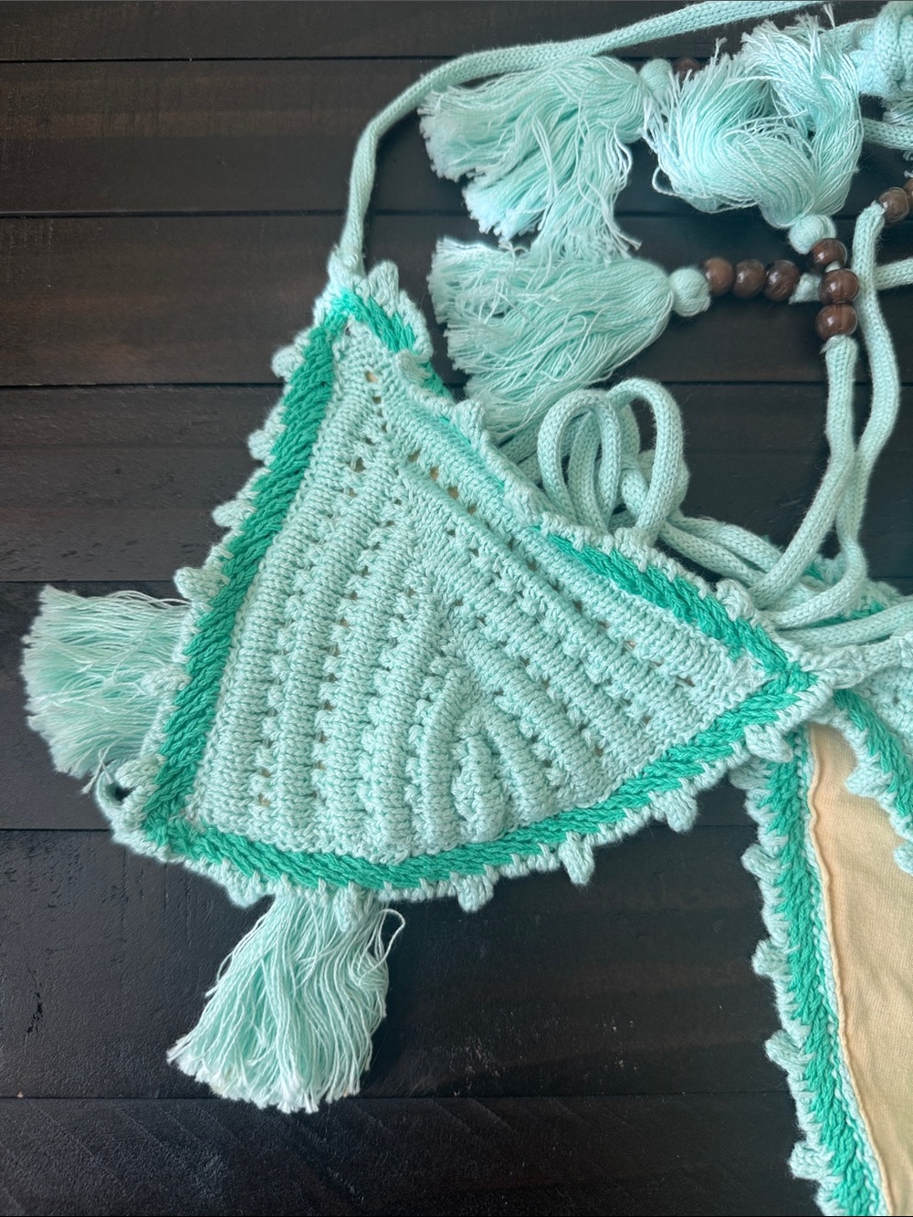 Cotton On Crochet, Bohemian, Coastal, Beachwear Bikini Sz S NWT - Picture 3 of 10